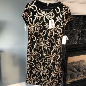 🌸 Jessica Simpson 🌸 Black and Gold Dress